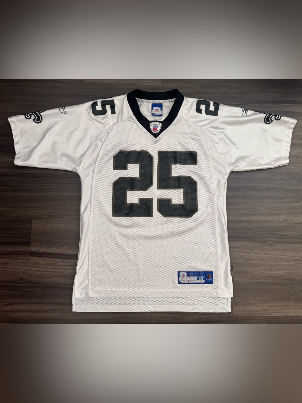 Reebok New Orleans Saints REGGIE BUSH #25 NFL Equipment Away Jersey Men’s Medium